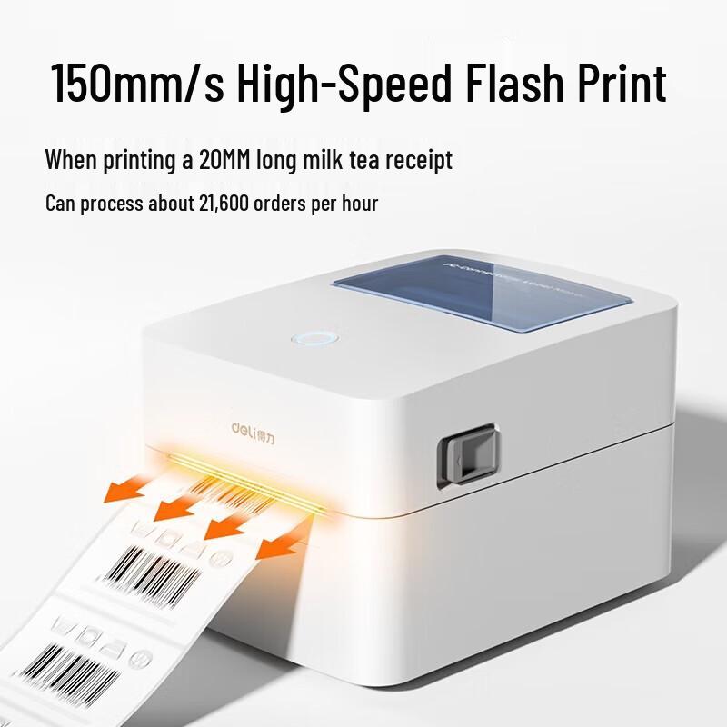 Deli Thermal Label Printer GE140 CN plug (adapter included)