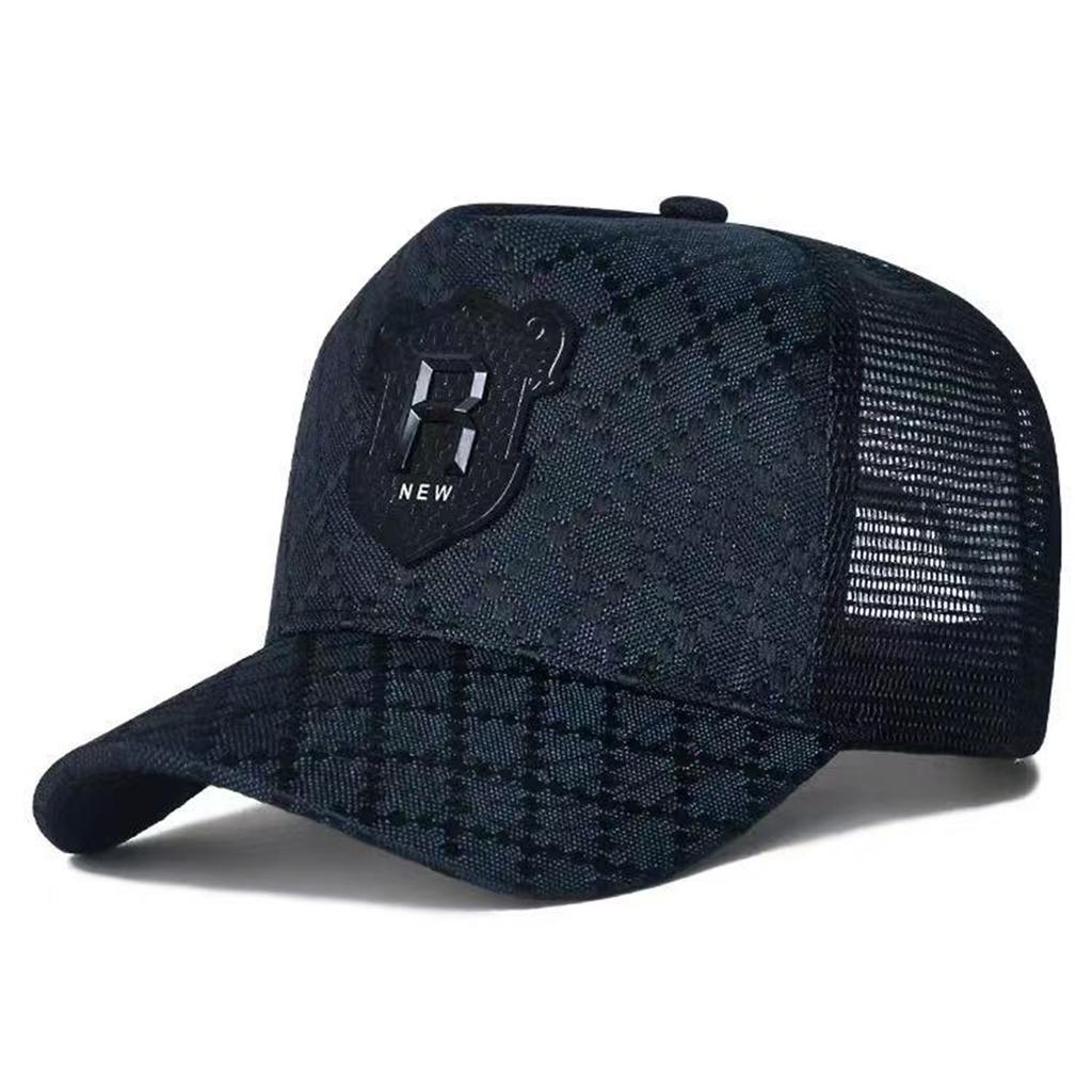 Net Baseball Stitching Stitched Embroidered Alphabet R Neutral Gender Women Men For Caps Spring Summer Outdoor Adjustable Casual Hats Sunscreen