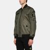 STONE ISLAND Solid Color Baseball Collar Zip Long Sleeve Pilot Jacket Men Jackets Green K1S154100004S0A21-V0054