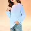 Children's Long Sleeve Round Neck Printed Top with Pockets for Boys and Girls