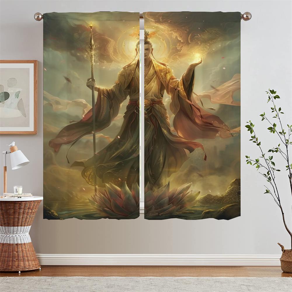 

Sheer Curtains on Offer Free Shipping KSitigarbha Curtain Rods Blind Living Room Curtain for Children s Room Window Blinds Curls W50xH70cmx2pcs-CL