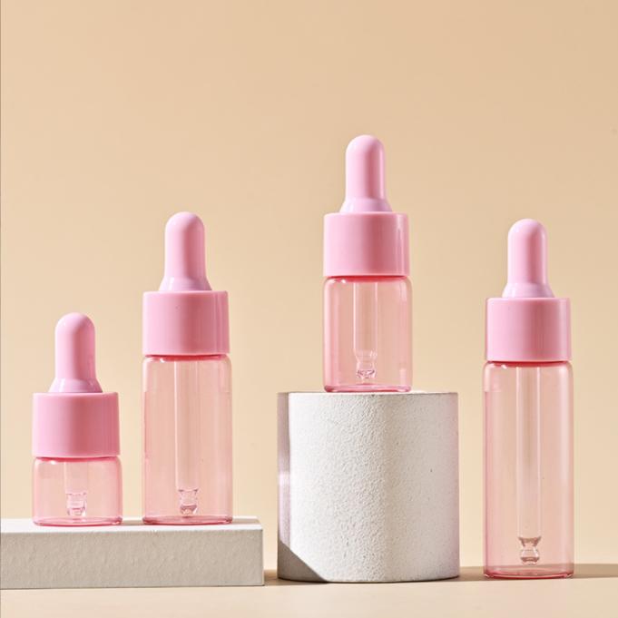 

20 шт. флаконов-капельниц 5 мл 10 мл стеклянные пустые эфирные масла ароматерапевтические реагенты пипетки для глазных капель флаконы многоразовые дорожные инструменты 5ml розовый