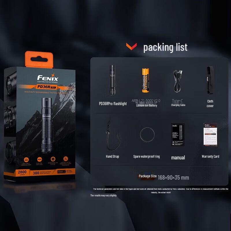 Fenix PD36R Pro Rechargeable Tactical Flashlight