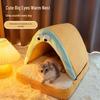 Detachable Washable Warm Pet Bed & Enclosed Tent for Dogs and Cats