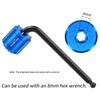 Middle Shaft Crank Screw Disassembly Tool Portable DUB Toothed Disc Crank Cover Disassembly Tool Bicycle Repair Tool