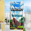 Minecraft Customized Name Beach Towel Soft Durable Quick-Dry For Beach Bathroom Outdoor Swimming Pool Camping Picnic Yoga Diving Vacation Accessories