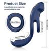 Vibrating Penis Ring Sex Toy - 3 In 1 Penis Ring  Vibrator with 10 Vibration Patterns, Clitoral and Perineal Stimulator  for Male Erection Training
