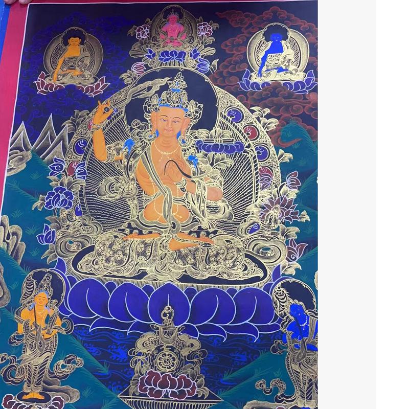 Large Hand-Painted Thangka Buddha Statues -