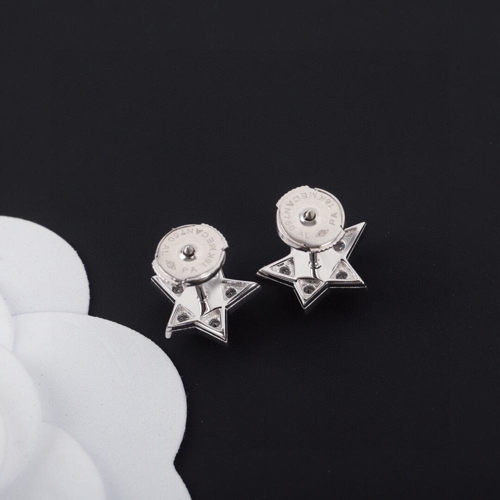 Musla Gorące Czyste Srebro Próby 925 Kolczyki Kolczyki Gwiazdki Pełne Diamentowe Kolczyki Studs Białe Złoto Czyste Srebro Próby 925 Kolczyki Gwiazda Meteor