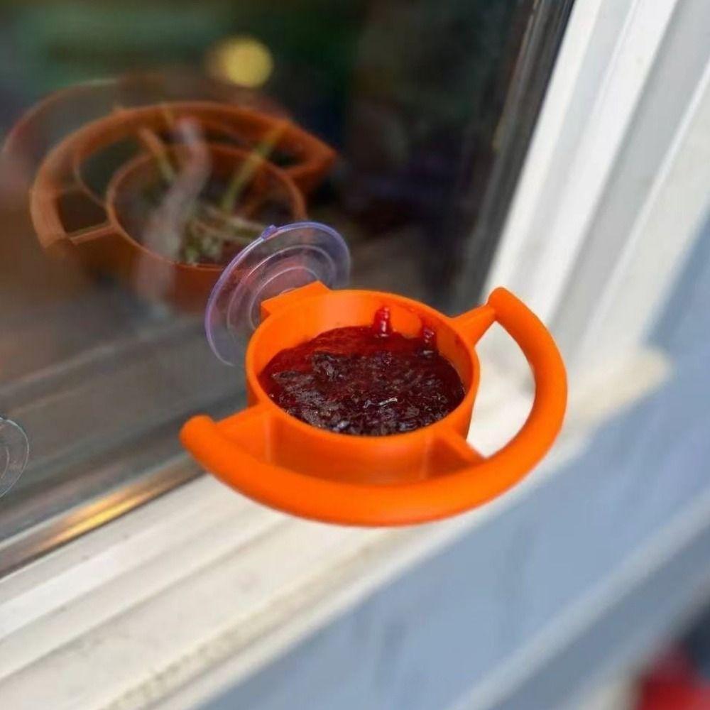 Suction Cup Window Bird Feeder Creative Bird Food Container Bird Feeding Station  Window Mounting