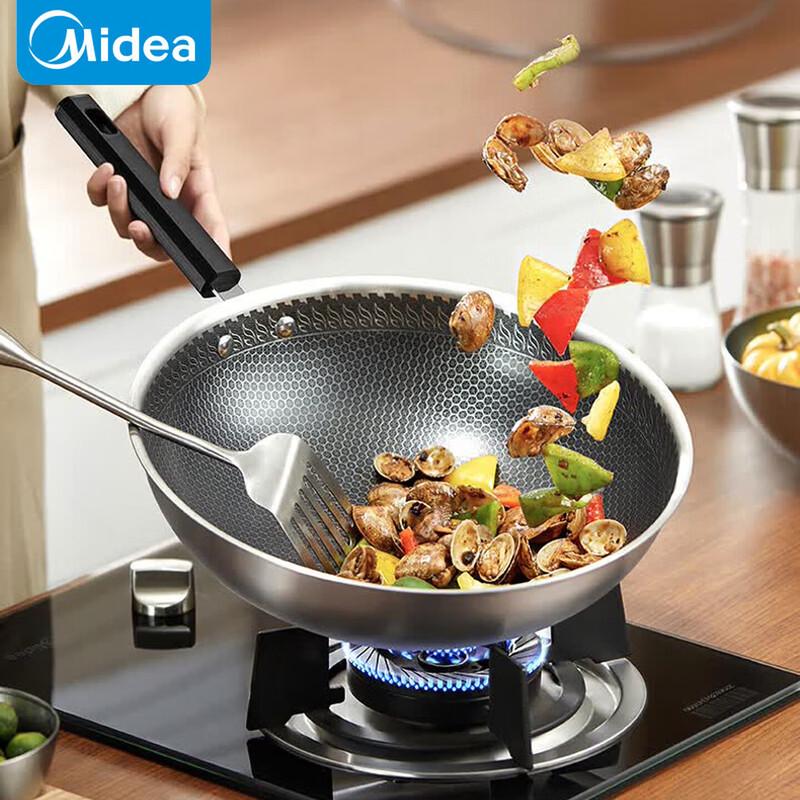 Midea 304 Stainless Steel Wok