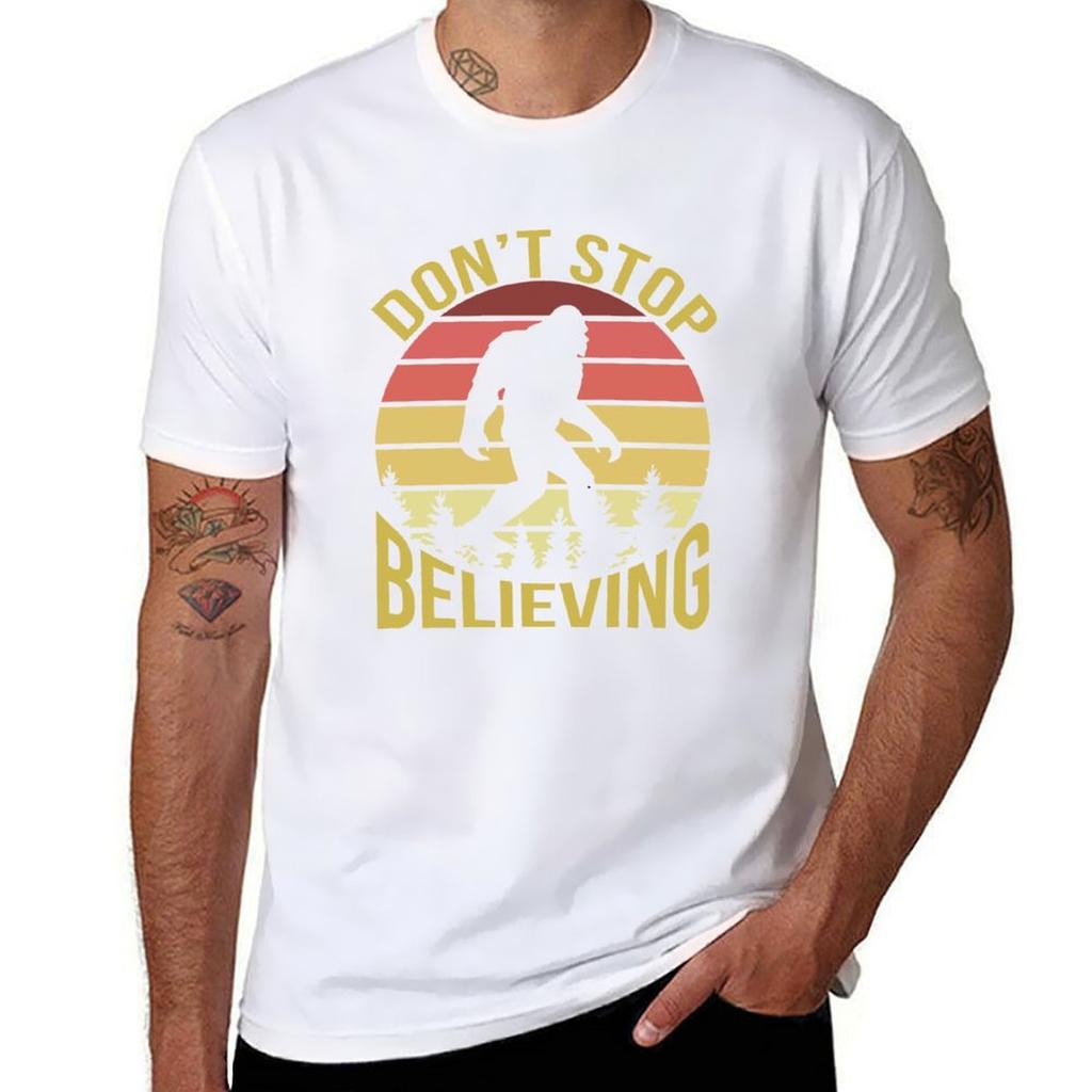 Retro Vintage Bigfoot Dont Stop Believing Tshirt Perforunisexce Dry Fit Tshirt