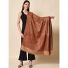 Pashmoda- Women's Faux Pashmina Jamawar Shawl, Wrap (SIZE: 40X80 Inches) (Black)