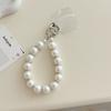 INS Korean Style Sweet Beaded Pearl Bowknot Phone Chain Pendant Bracelet Key Ring Bag Pendant Trendy