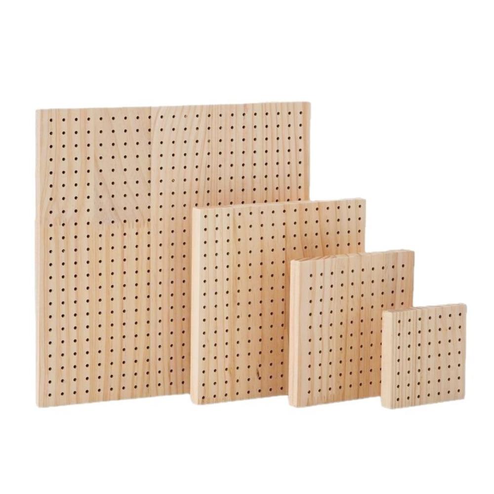 Wooden Crochet Block Plate Handcrafted Bamboo Grid Crochet Knitting Board Square Crochet Weaving Knitting Blocking Mat