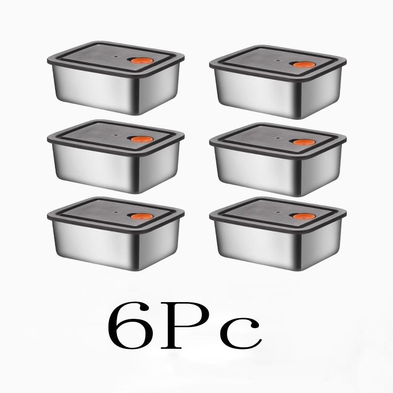 High Quality Stainless Steel Camping Lunch Box Sealed Leak-proof Bento Box Refrigerator Microwave Freezer Storage Box
