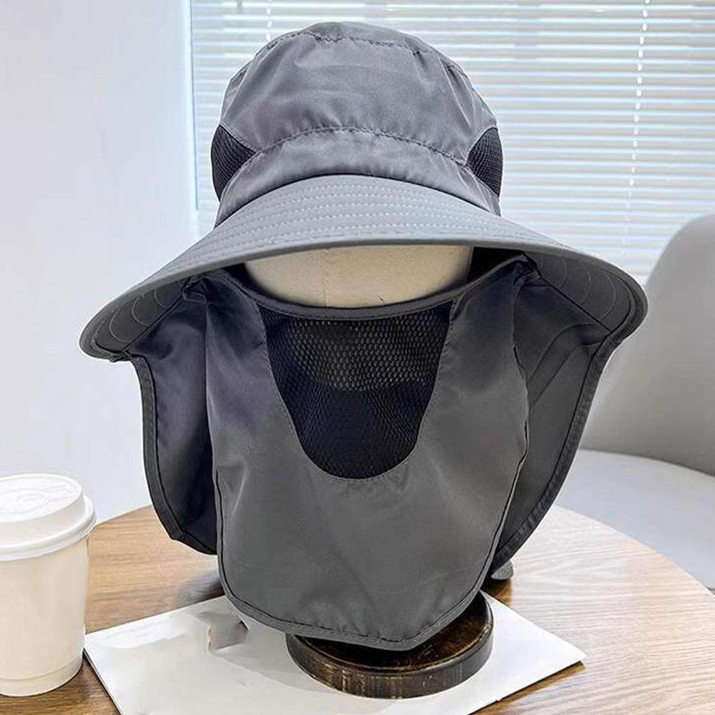 Fishing Hat Summer Sun Hats UV Protection Outdoor Fishing Caps For Hiking Camping Visor Bucket Hat Neck Flap Fisherman Hat