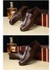 2025 Men's Casual British Leather Slip-On Round Toe Shoes - Korean Style for Spring/Autumn