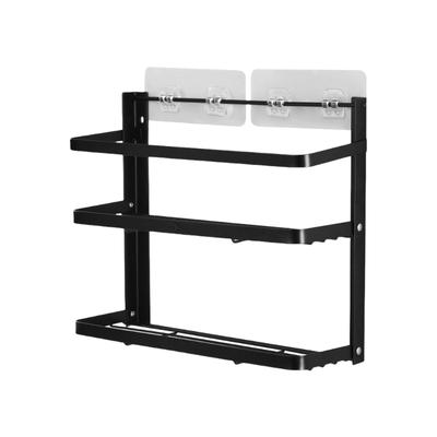 Foldable Over The Door Spices Shelf Large Capacity Rustproof Metal Storage for Small Kitchens