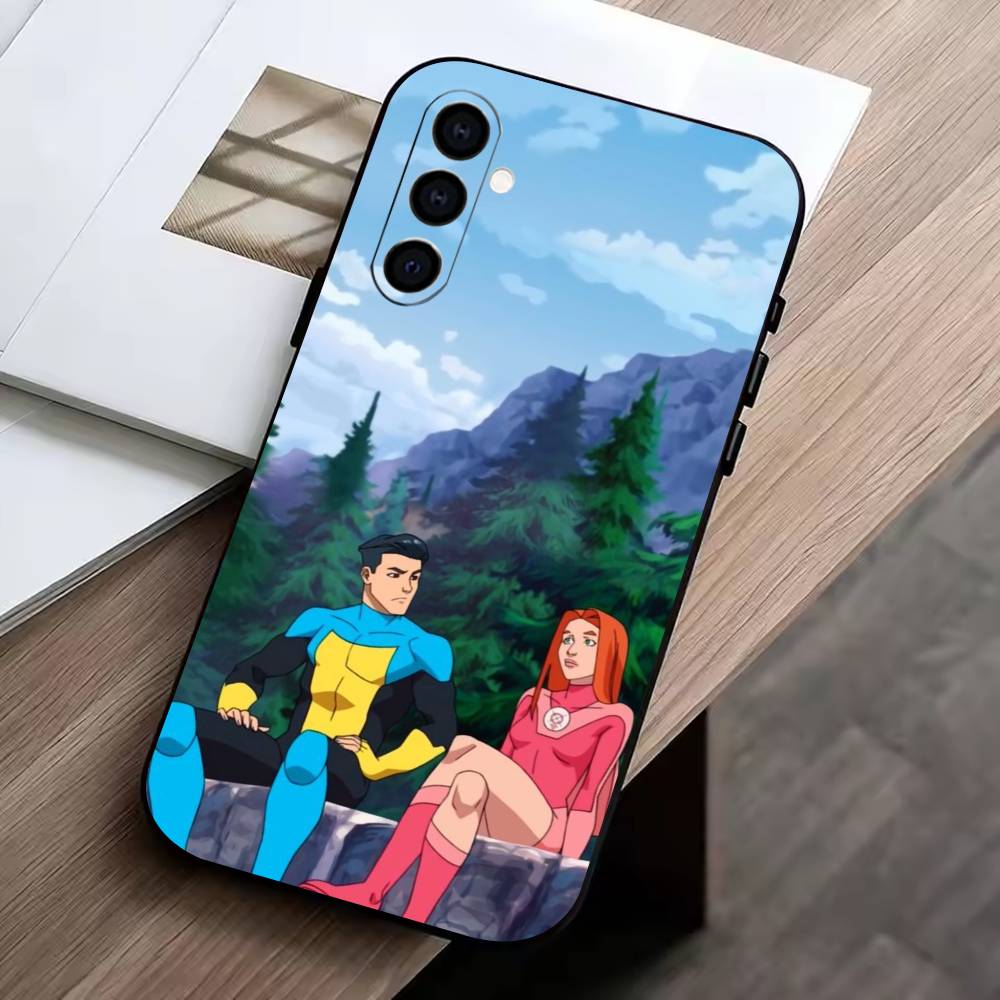 Funny I-Invincible Phone Case For Samsung Galaxy A73,A72,A71,A70,A53,A52,A51,Others Soft Black Cover