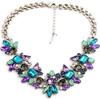 Fashion Women Pendant Chain Silver Plated Bib Statement Choker Necklace