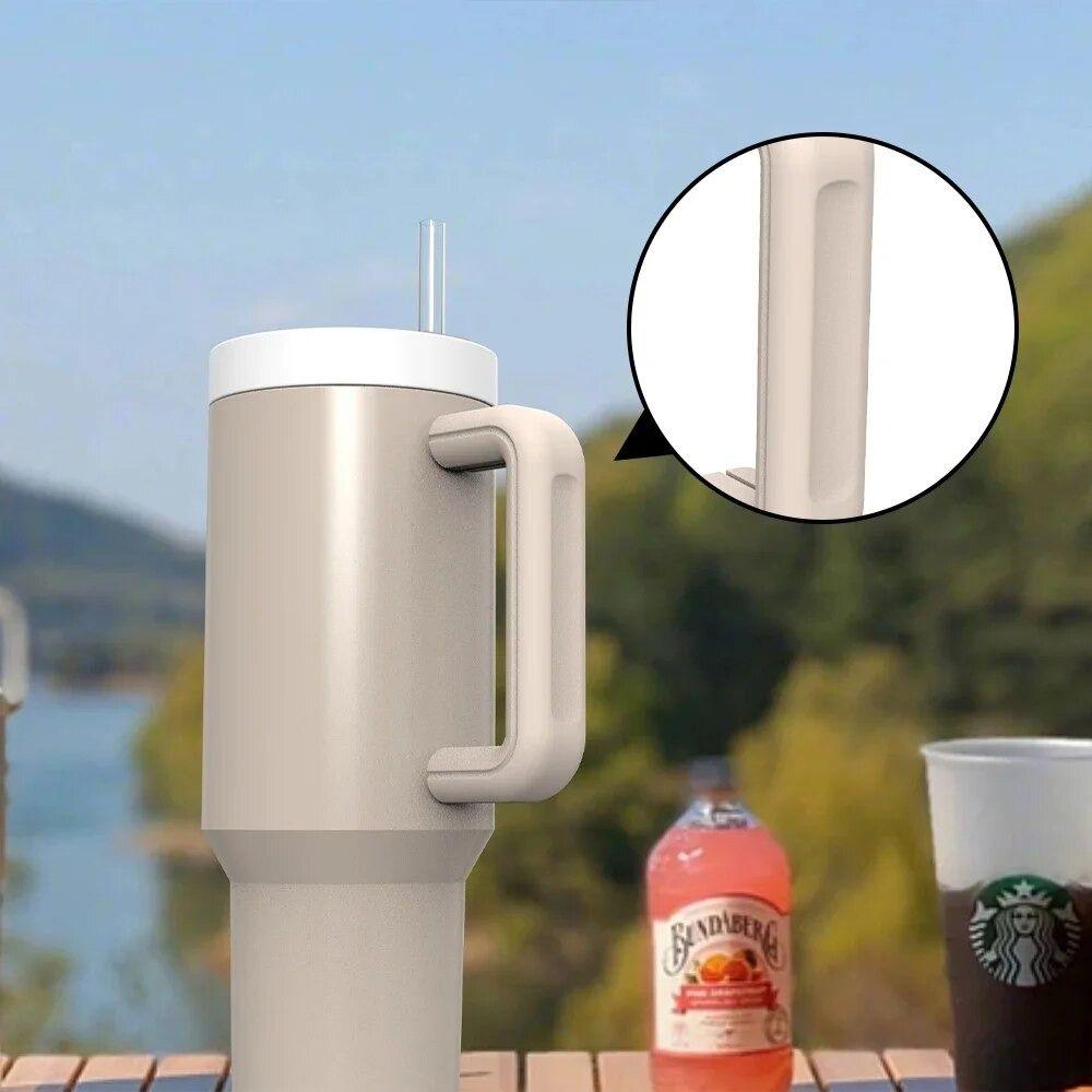 

Silicone Cup Handle Protector Anti Skidding Water Bottle Protector Roller Cups зелёный