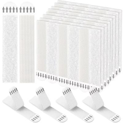 4 Pairs Removable Photo Frame Tape Strips Punch-free Poster Frame Hanging Stickers Wall Decor