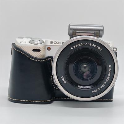 PU Leather Camera Half Case for Sony NEX5 NEX-5 NEX5R NEX-5R NEX5T NEX-5T Battery Opening Bottom Cover