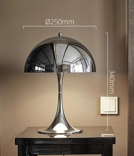 Italian Art Simple Design Room Decor Study Bedroom Bedside Decoration High-end Mushroom Table Lamp Atmospheric Eye Protection