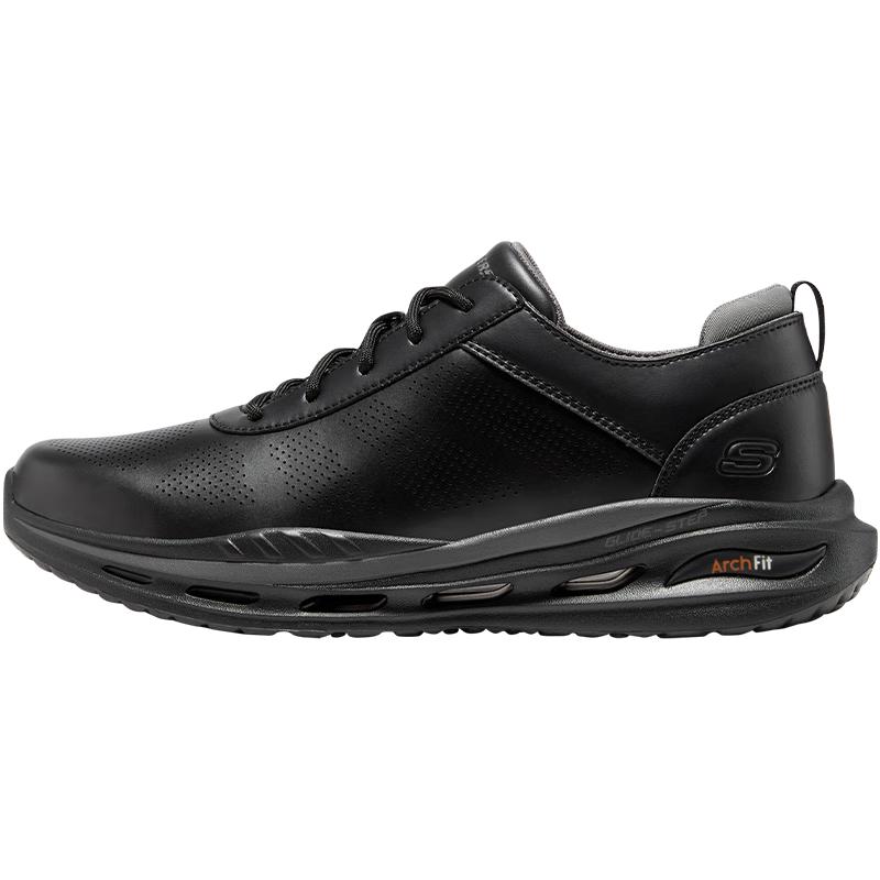 Skechers Men's Arch Support Lace-Up Leather Dress Shoes