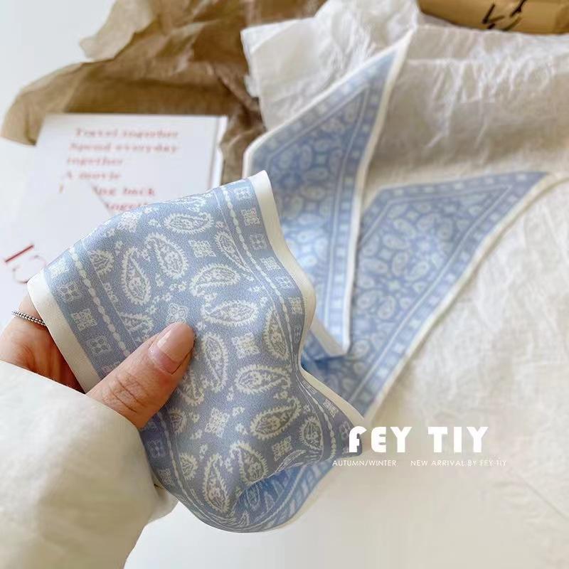 Multifunctional French Cashew FlowerHair Band Headwear Scarves 6.5cm*90cm