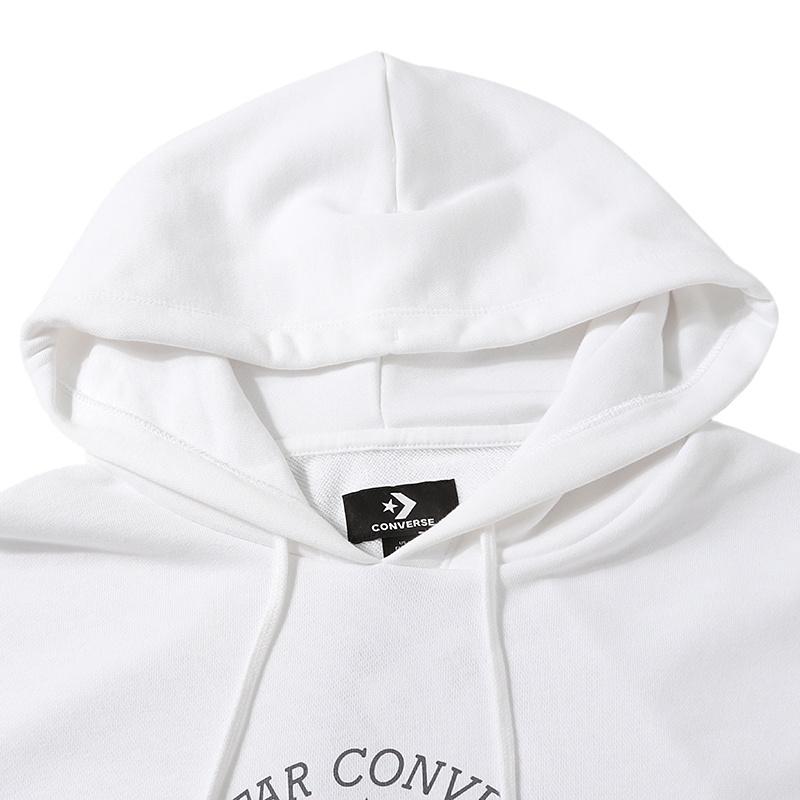 Converse Deconstructed Chuck Patch Pullover Hoodie Asia Sizing 'White' Men's 10022265-A02