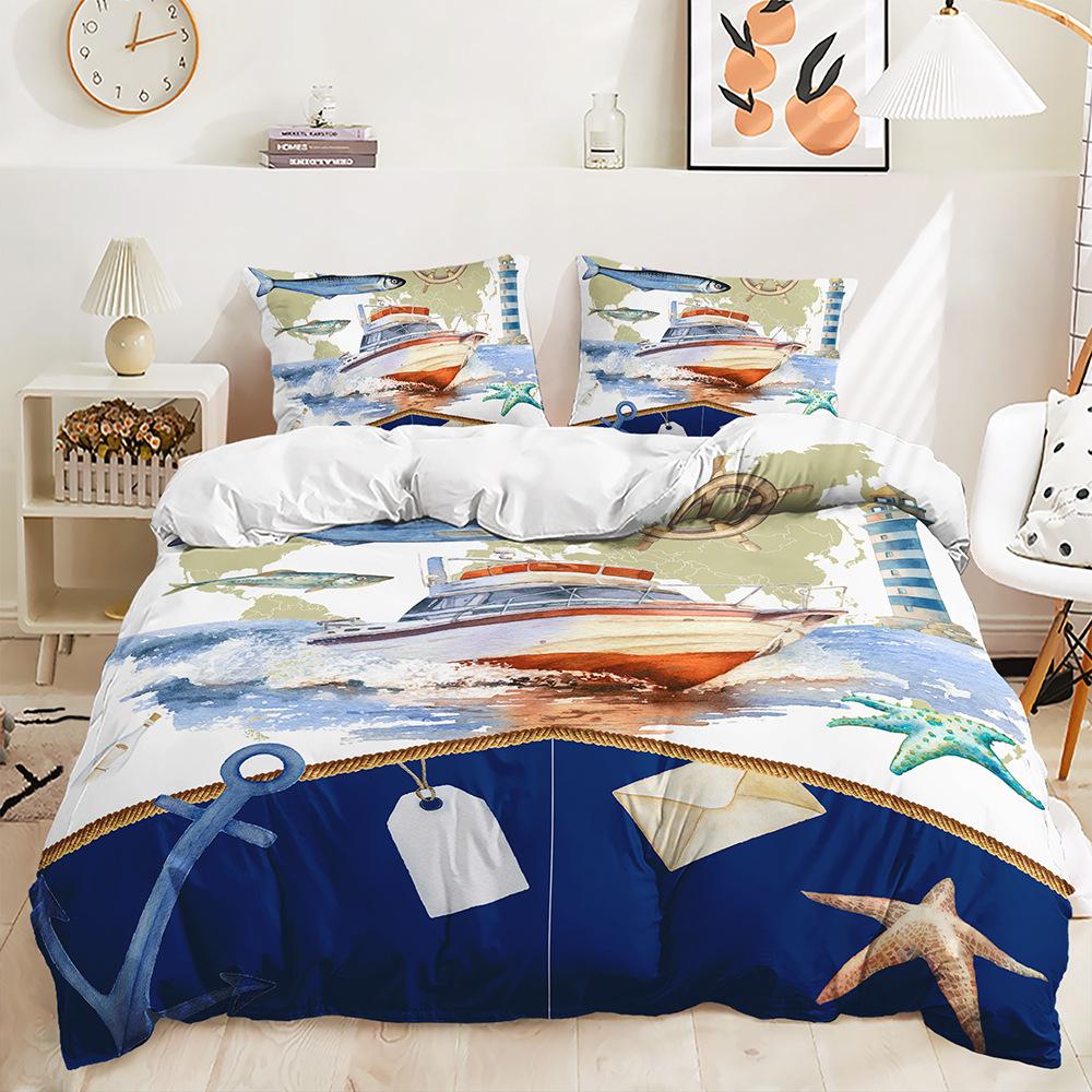 Fashion Technology Printing, 3D Digital Printing, Bedding, Duvet Covers, Pillowcases, Three-piece Sets