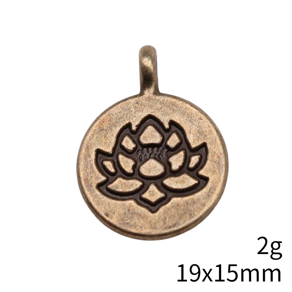 Back To School Bag Charms Rose Lotus Charms Pendant Women's Bags Bracelet Pendant