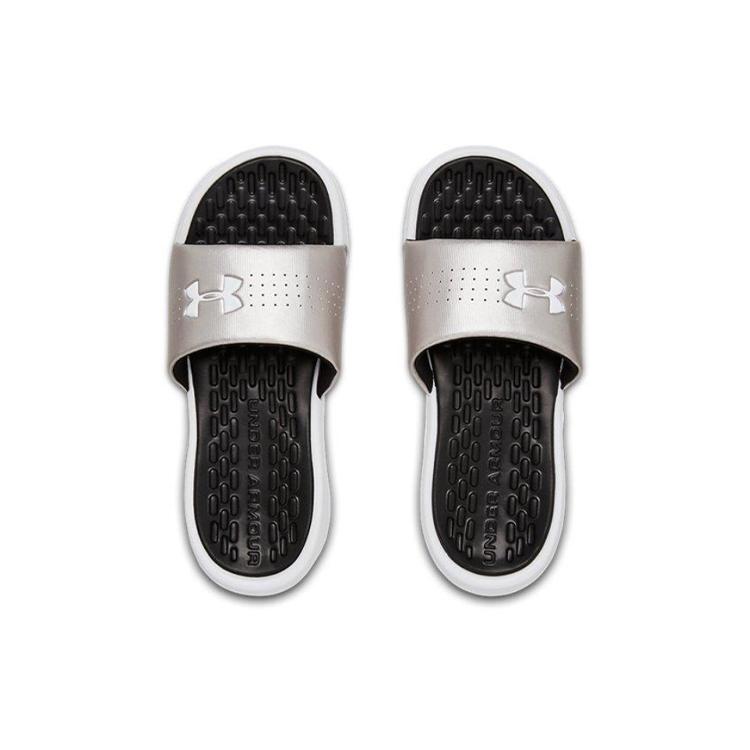 Under Armour Playmaker Fixed Strap Sandals Silver/Gray Women's 3000063-002