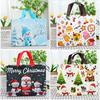 New Christmas Gift Bag Non-woven Santa Snowman Xmas Tree Tote Bags Candy Gift Packaging Bag Shopping Bag Xmas 2026 New Year Bags