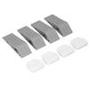 4Set Door Stoppers Non Slip Rubber Door Bottom Stop Wedge Accessories for Home Improvement
