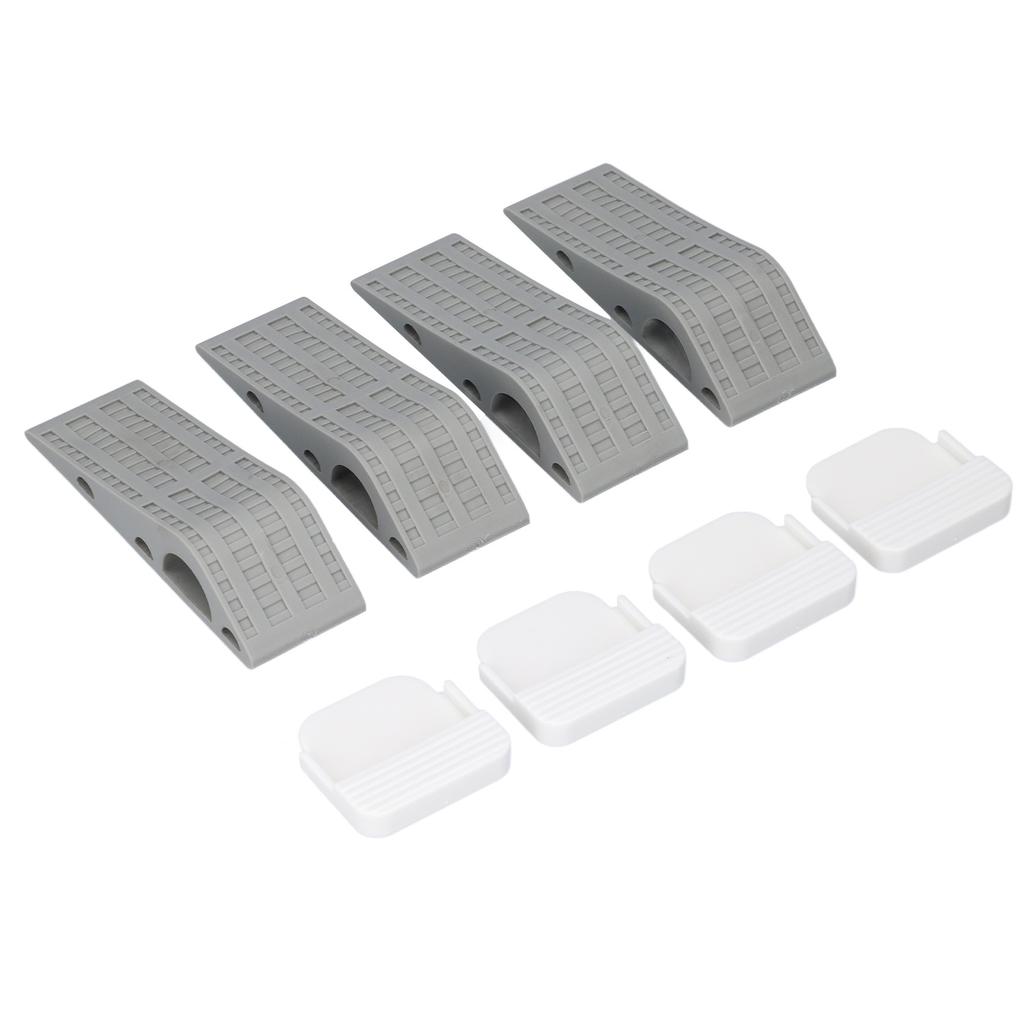 4Set Door Stoppers Non Slip Rubber Door Bottom Stop Wedge Accessories for Home Improvement