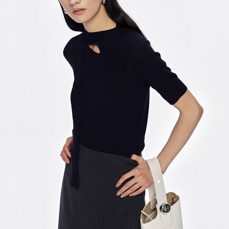 Women s Fashion Bow-Tie Knit Top XL