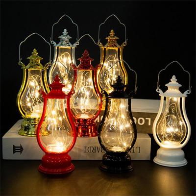 Lámpara de aceite pequeña, luz decorativa de mano, accesorios decorativos, luces de hadas de aceite pequeñas, linterna decorativa, luz de noche de queroseno retro