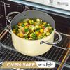 MICHELANGELO 6QT Stock Pot with Lid Soup Pot Ceramic Nonstick Cooking Pot Induction Compatible Double Handle Cookware