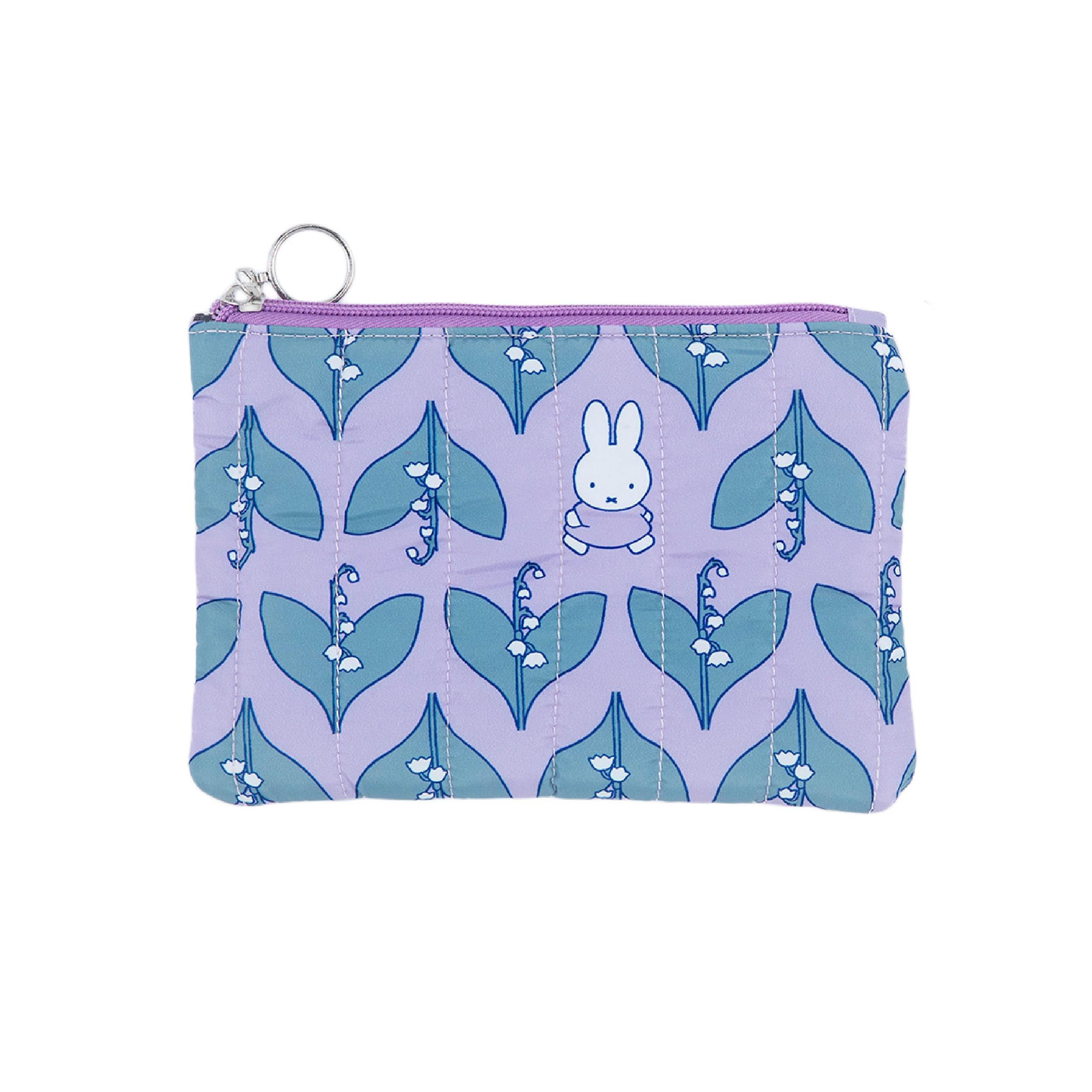 

Dick Bruna Miffy Quilted Flat a cute cosmetic pouch and accessory case for cosmetics and Pouch, accessories. LILY/VALLEY