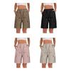 Damen Wander-Cargo-Shorts mit mehreren Taschen, Leicht, Schnelltrocknend, Sommer-Shorts mit Kordelzug, Elastischer Bund, Bermuda-Shorts für Outdoor, Wandern, Arbeit