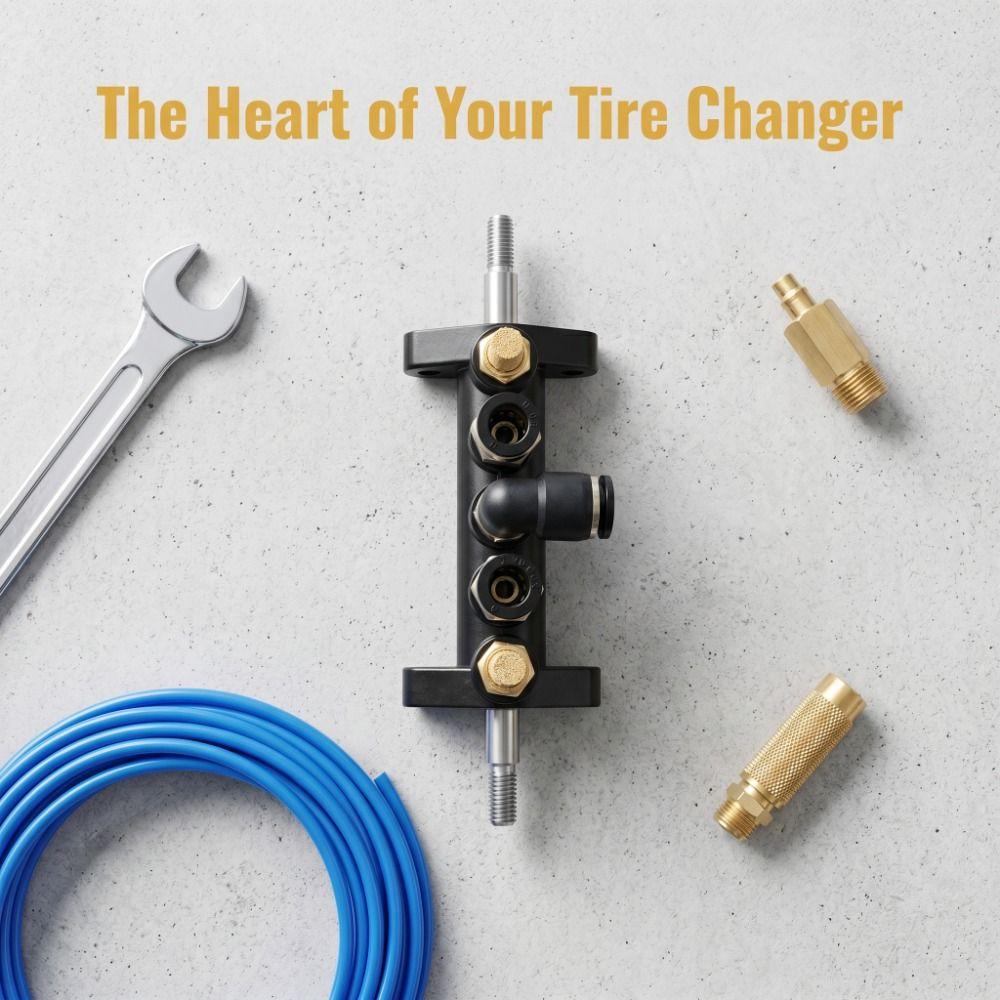 Globe Valve Foot Pedal Valve 8mm Pipe Diameter Tire Changer Valve Foot Pedal Valve Maintenance