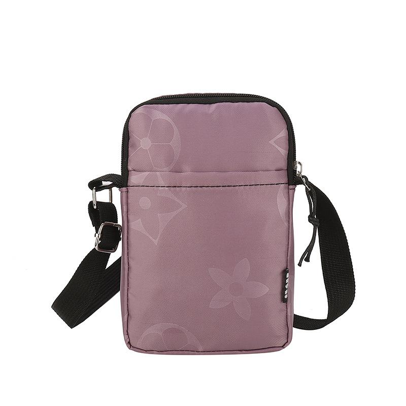 One Shoulder Crossbody Mini Mobile Phone Cloth Bag Travel Shopping Vertical Neck Portable Wrist Change Bag Versatile