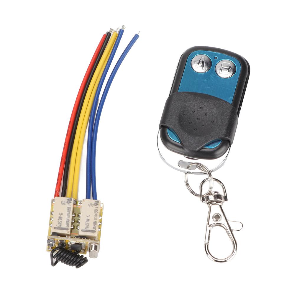 Mini RF 2CH Relay Switch 433MHz DC3.7‑12V Wireless Relay Transmitter and Receiver for Home