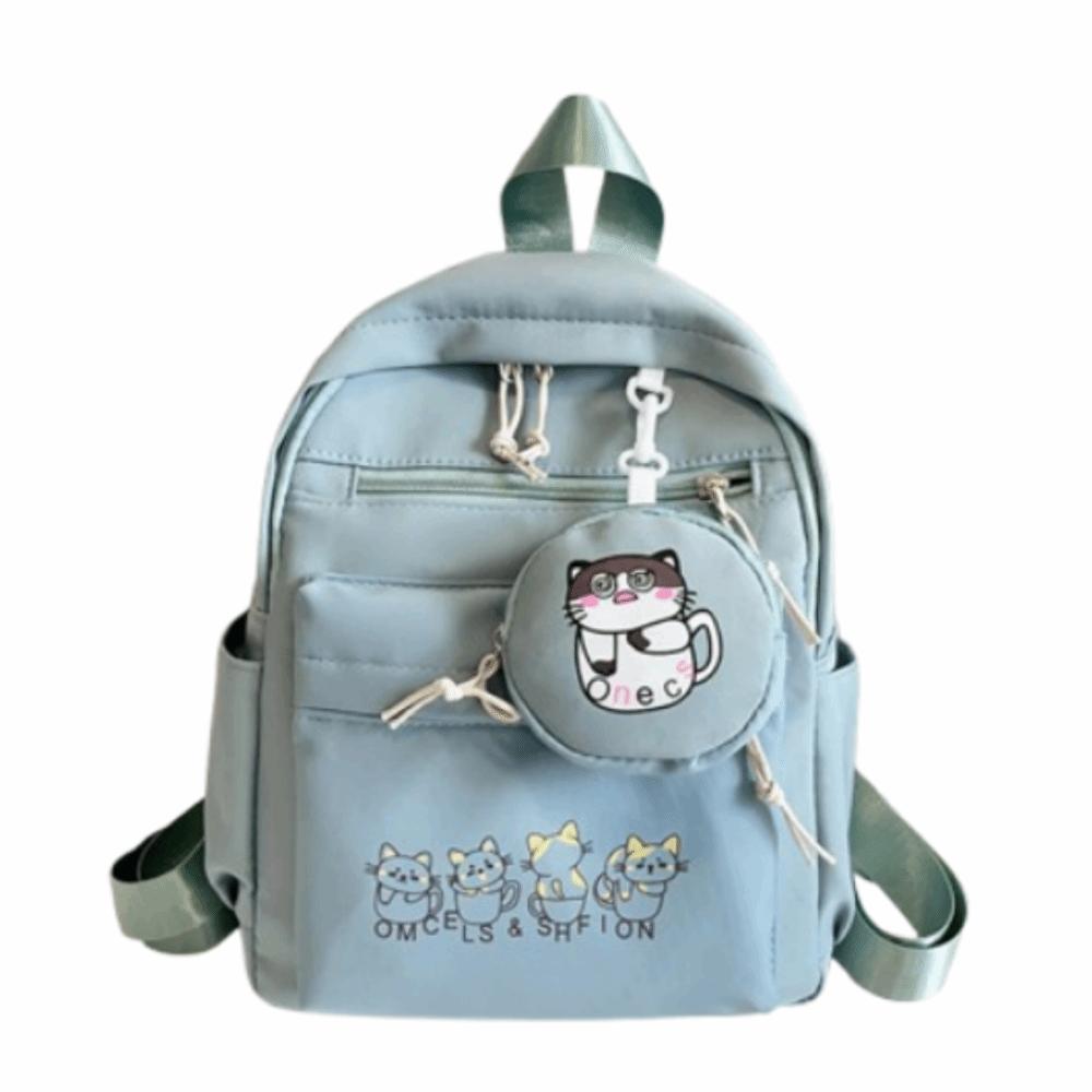 

Waterproof College Student Backpack Lightweight Cartoon Shoulder Bag Students School Bags Outdoor зелёный