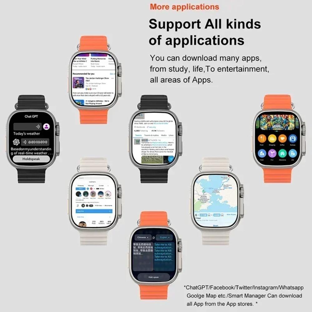 2025New DT Ultra 3 Pro Google Map NFC SmartWatch 32G Memory Music Video NFC Bluetooth Call Waterproof SmartWatch