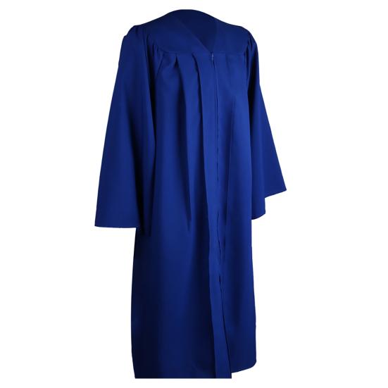 Toque et Robe de Diplôme Couleur Unie Fermeture Éclair Unisexe Mat Lâche Bachelor Cap Robe pour Adulte