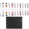 24 Pieces Nails Stylish with Double-Sided Tapes Fashion False Fingernails DIY Women Girls